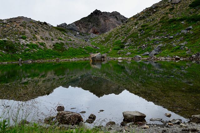 血の池の水鏡、剣ヶ峰