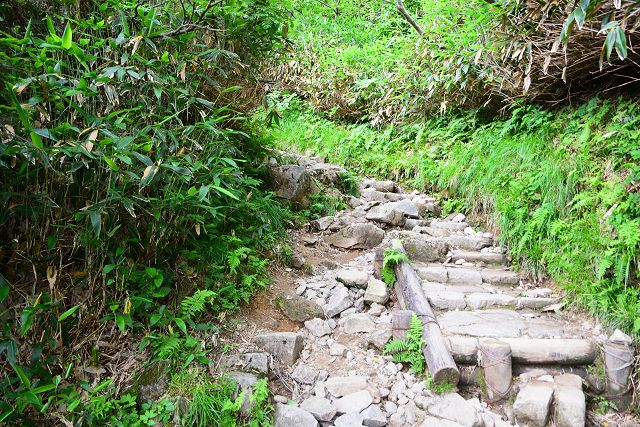 室堂まで2.8km地点から室堂方向への登山道