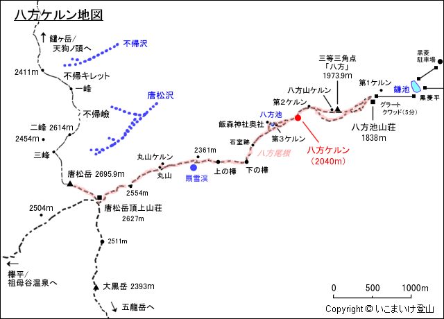 八方ケルン地図