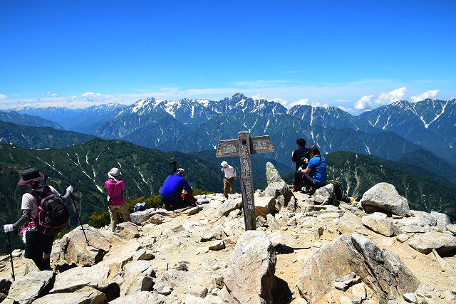 唐松岳 山頂