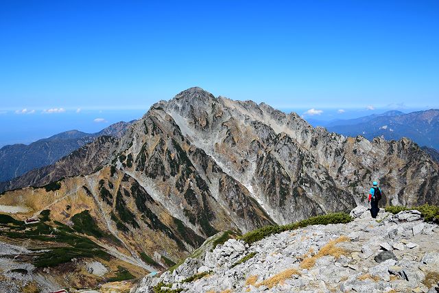 別山 北峰から眺めた剱岳