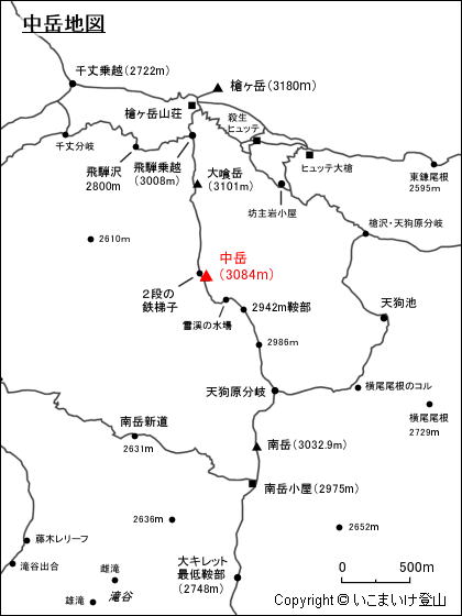 中岳地図