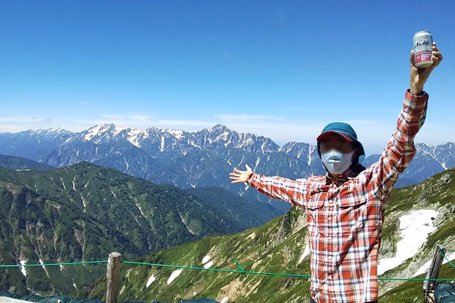 立山連峰、剱岳と立山