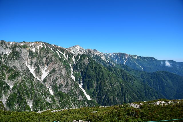 丸山から眺めた白馬三山