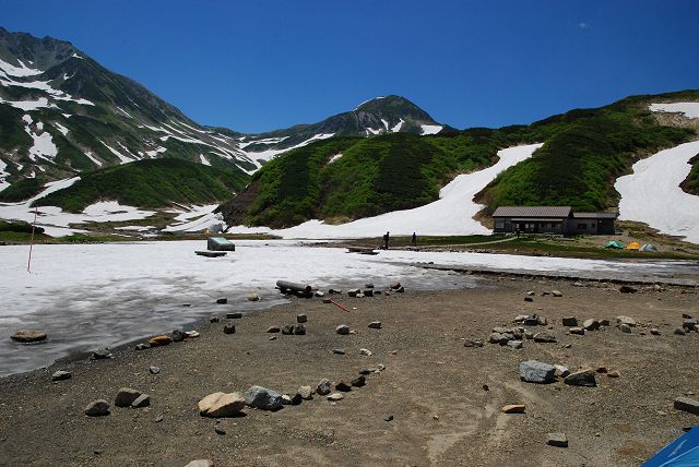 7月中旬の雷鳥沢キャンプ場