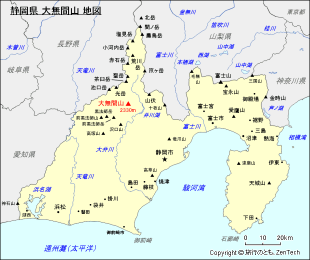 �É��� �喳�ԎR �n�}