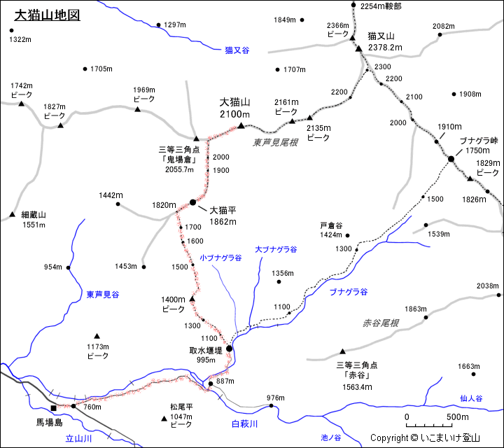 大猫山地図