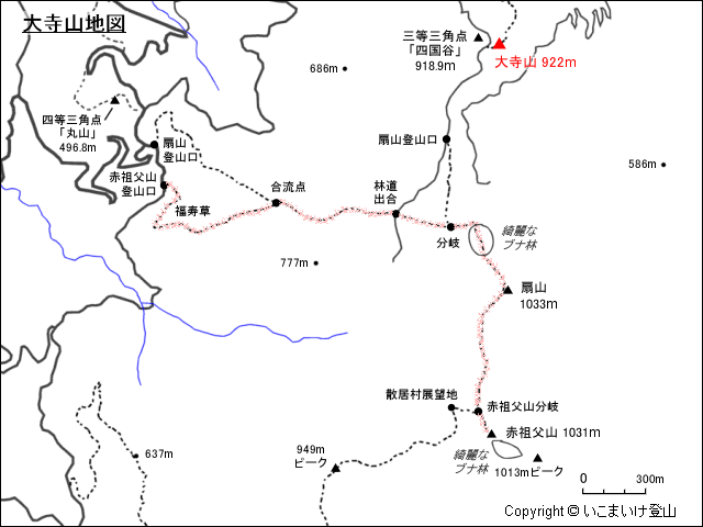 大寺山地図